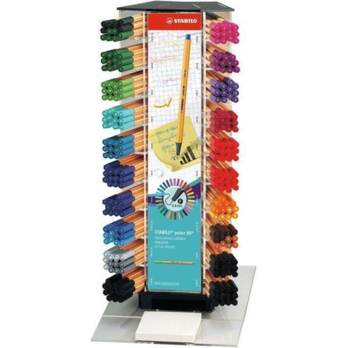 Stabilo İnce Keçe Uçlu Kalem 88 Point 0.4 Mm Karışık Renk (1 Stand 240 Adet Kalem)