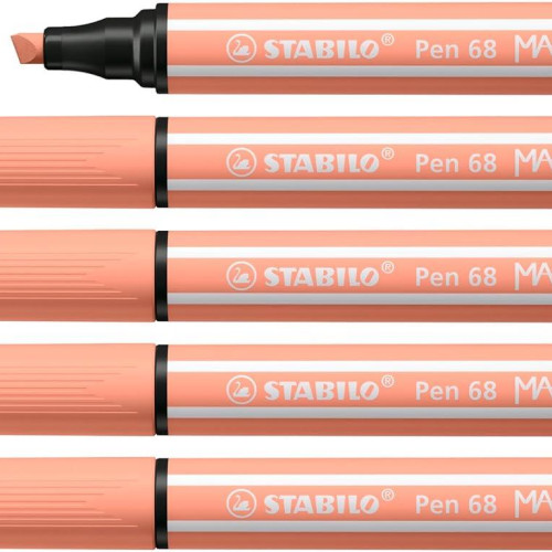 Stabilo Keçe Uçlu Kalem 68 Max Kayısı Keçe Uçlu İşaretleme Kalemi (5 Li Paket)