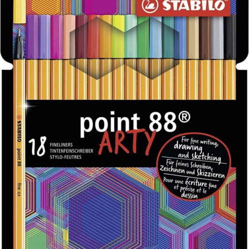 Stabilo Point 88 Arty İnce Keçe Uçlu Kalem Seti 18 Li