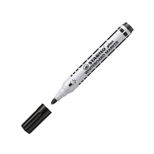 Stabilo Tahta Kalemi Plan Yuvarlak Uçlu 2.5-3.5 MM Siyah (10 Lu Kutu)