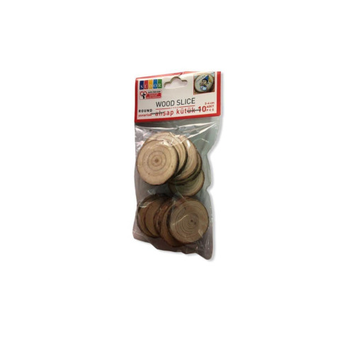 Südor Ahşap Kütük Yuvarlak 3-4 cm 10'lu