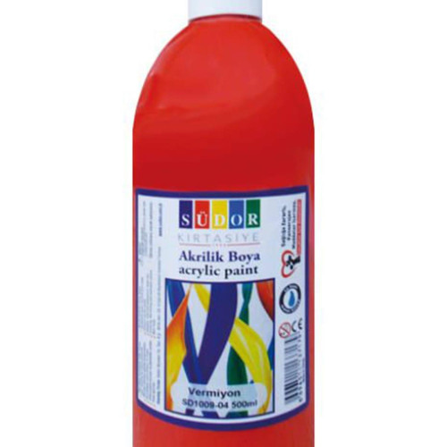 Südor Akrilik Boya 500 ML Vermillon SD1009-04