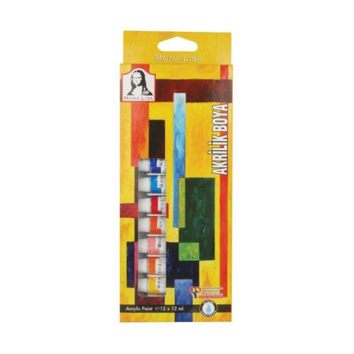 Südor Akrilik Boya Monalisa Tüp 12 Lİ 12 ML SD125