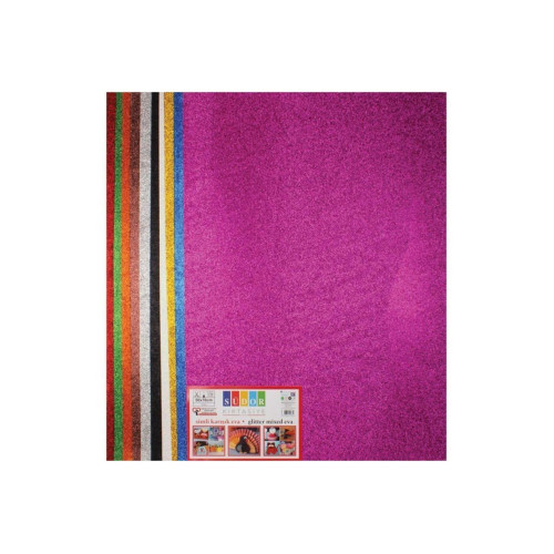 Südor Eva Keçe Simli Yapışkanlı 50 x 70 Cm 10 Renk Simli Yapışkanlı Eva