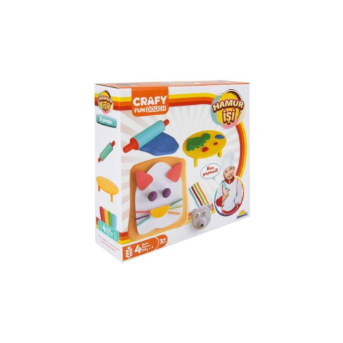 Sunman Crafy Hamur Işi Oyun Hamuru Seti 200 gr 6 Parça
