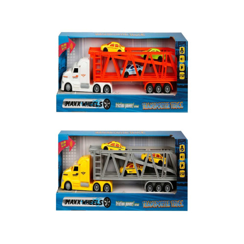 Sunman Maxx Wheels 1/50 Taşıyıcı Tır Transporter 3 Araçlı 36 Cm