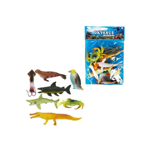Sunman Okyanus Hayvanları Büyük Poşet 7 Li Paket