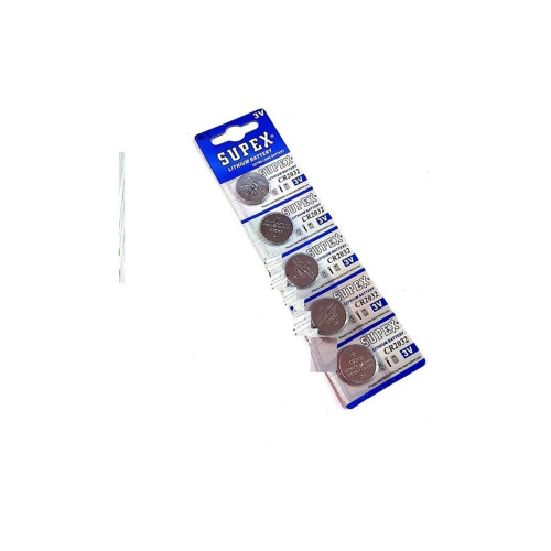 Supex Cr2016 3V Lityum 5 Li Blister Pil (5 Li Paket)