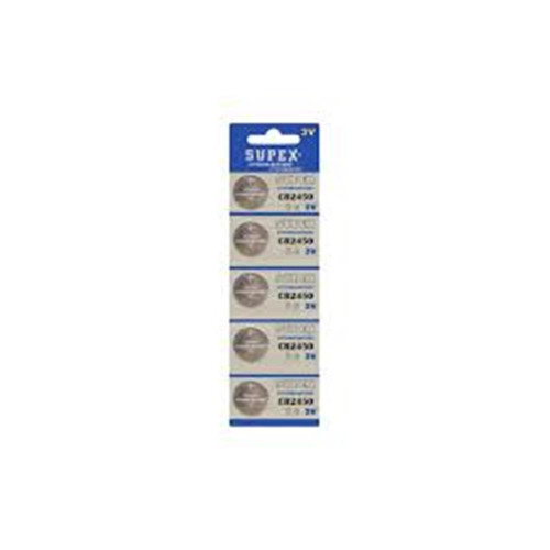 Supex CR2450-C5 3V Lityum Düğme Pil 5'li Paket
