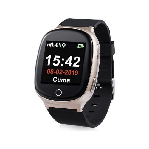 T Smart S3 GPS Senior Watch Gold Akıllı Yetişkin Saati Alzheimer