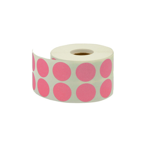 Tanex Nokta Etiketi 20 MM Pembe 2500 Lü Pembe Nokta Etiket (6 Rulo)