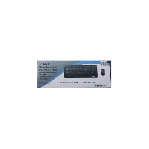 TechnoPc Kablolu Klavye Mouse Seti
