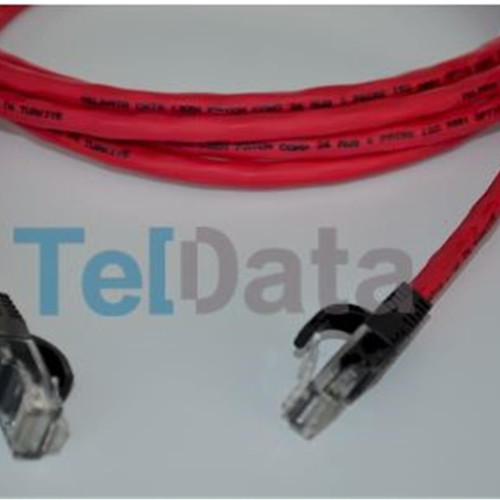 Teldata TLD-050K Cat6 0.50MT Kırmızı Utp Patch Kablo
