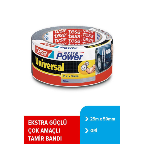 Tesa Bant Extra Power Duct Çok Amaçlı Bant Gri 50 mm x 25 Metre