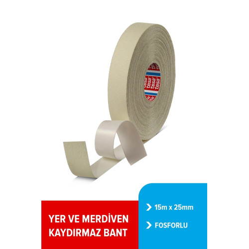 Tesa Bant Merdiven Kaydırmaz Fosforlu 25 mm x 15 Metre