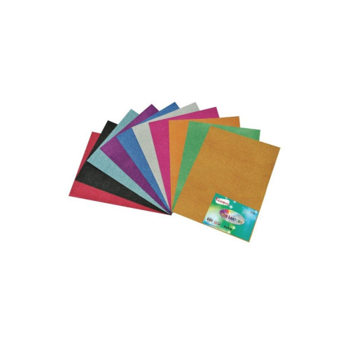 Ticon Fon Kartonu Simli 50 x 70 Cm Simli Turuncu (10 Lu Paket)