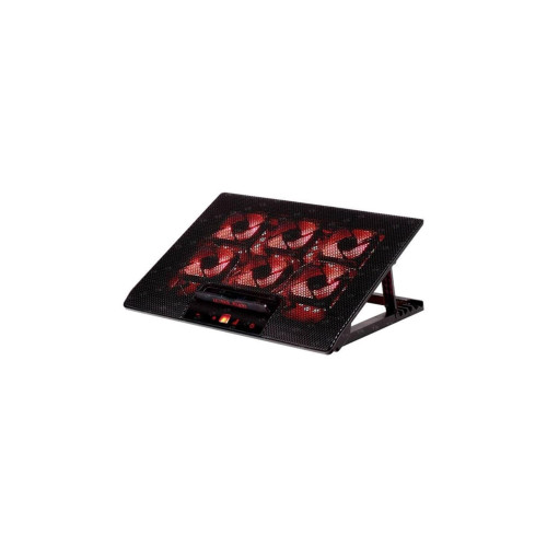 TX Red Alert 6 Led Fanlı Dijital Fan Kontrollü Yükseklik Ayarlı Notebook Soğutucu