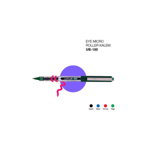 Uni-Ball Roller Kalem Eye Micro Bilye Uç 0.5 MM Yeşil UB-150