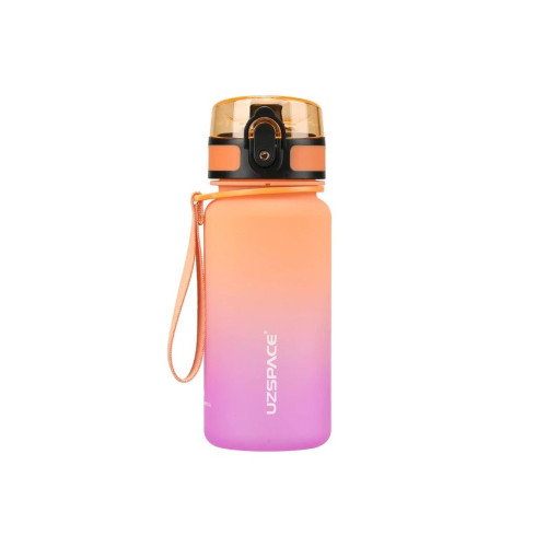 Uzspace 350 Ml Motivasyon Matarası Çift Renk Softtouch Ff Collection Tritan Su Matarası Turuncu Mor