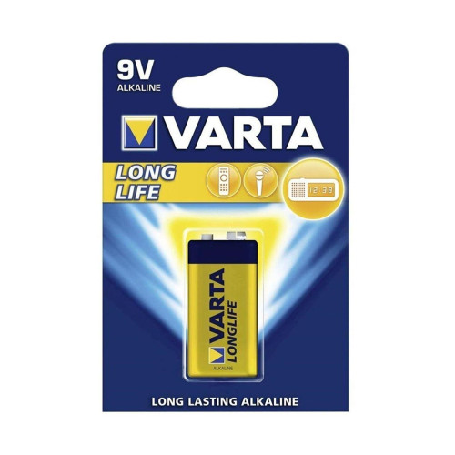 Varta Alkalin 9 Volt Pil Long Life Extra 9 Volt Pil