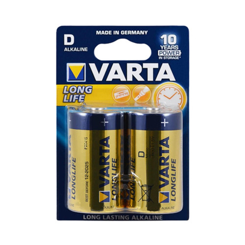 Varta 4120 Longlife Extra Alkalin Büyük Boy D Pil 2 Li