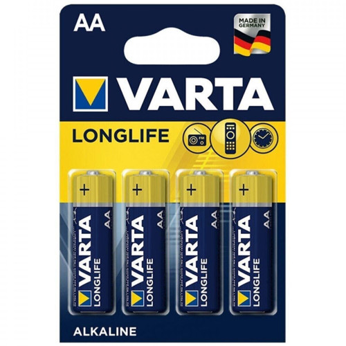 Varta Alkalin Kalem Pil (AA) Long Life Extra 4 Lü