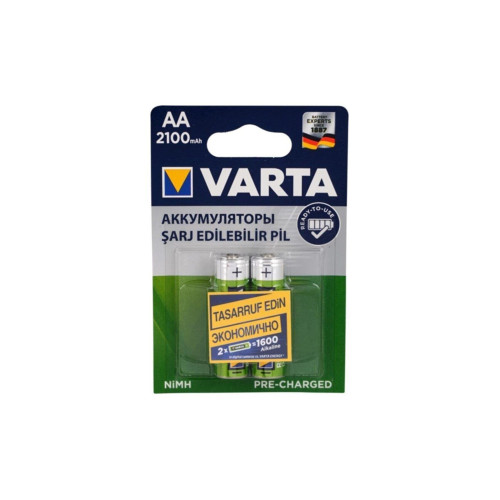 Varta Şarjlı Kalem Pil (AA) 2100 MAH 1.2 V 2 Li Paket