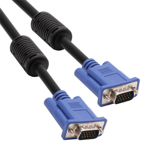 Vcom Mavi Konnektör Siyah 40 Metre Vga-M-Vga-M Kablo