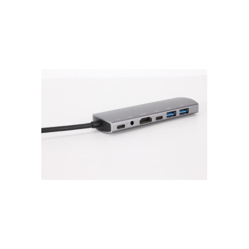 Vcom Type-C To HDMI + USB-2 + RJ45 + Audio + USB-C + PD Çoklayıcı