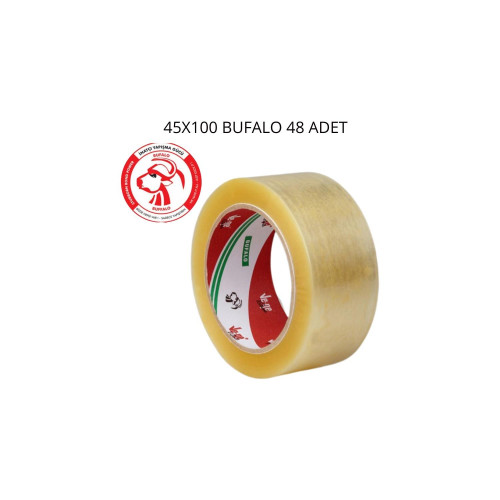 Ve-Ge Koli Bantı Bufalo 45x100 Şeffaf 48 Adet
