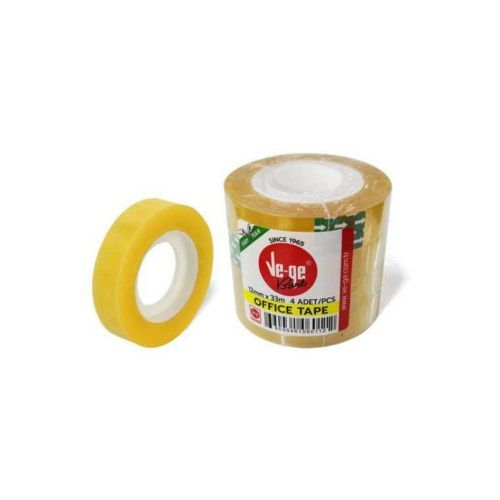 Ve-Ge Ofis Bandı 12 mm x 33 M (4'lü Paket)
