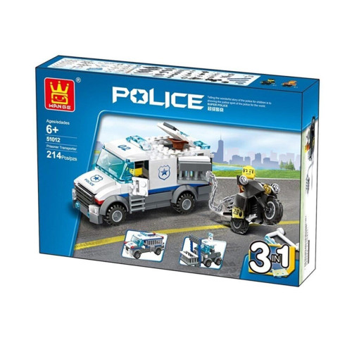Wange Lego Wange Mahkum Taşıma Aracı 3in1 214 Parça