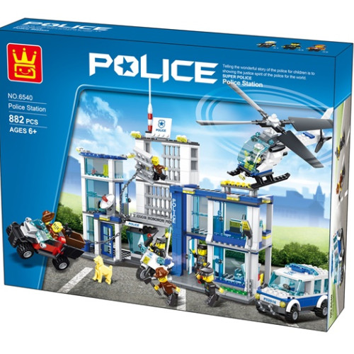 Wange Polis İstasyonu Lego Seti Mega Paket 882 Parça