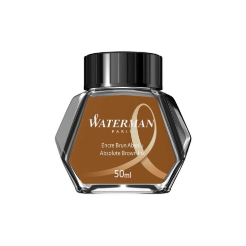 Waterman Dolma Kalem Mürekkebi Cam Şişede 50 ML Kahve S0110830