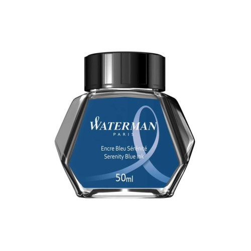 Waterman Cam Şişede 50 ML Mavi Dolma Kalem Mürekkebi