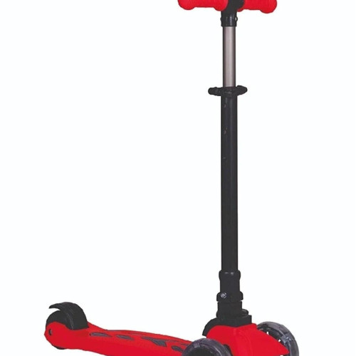 Winky Katlanabilir Scooter 3 Tekerli Kırmızı Işıklı Kutulu Kırmızı Scooter