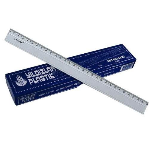 Yıldızlar Standart Cetvel Plastik 30 CM (24 Lü Paket)