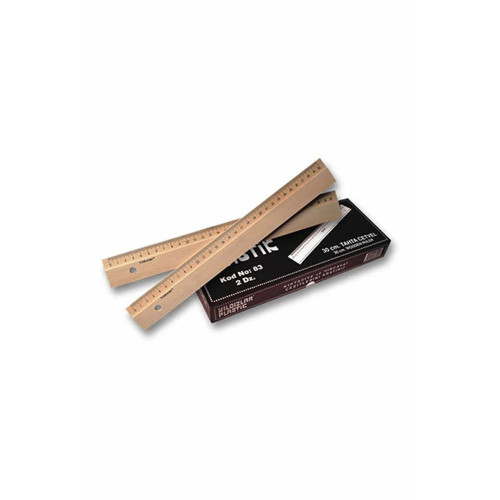 Yıldızlar Standart Cetvel Tahta 30 CM (24 Lü Paket)
